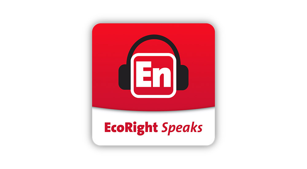 ecoright speaks podcast logo wide