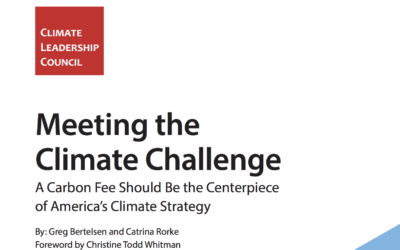 CLC report finds a carbon tax will go further, faster than any other climate policy