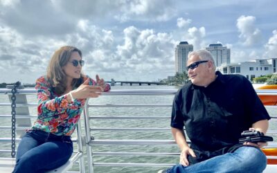 On Biscayne Bay with U.S. Rep. Maria Elvira Salazar