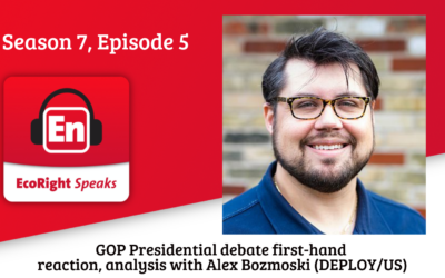 EcoRight Speaks, Season 7, Episode 5: Recapping the GOP debate with Alex Bozmoski