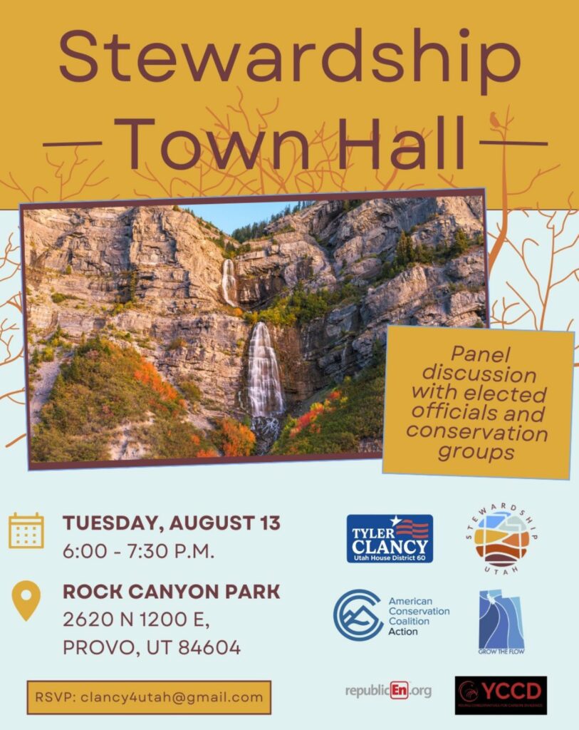 Utah Stewardship Town Hall with Rep. Tyler Clancy