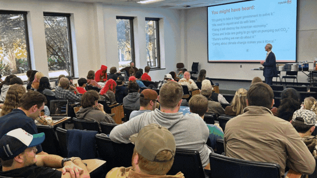 UGA collage 112025 republicEn Outreach Director Wen Lee giving a presentation.